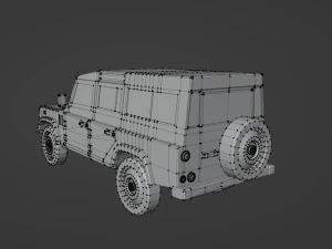 Land rover low poly car 3D Model