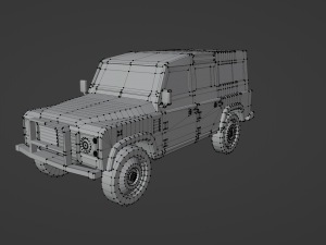 Land rover low poly car 3D 모델