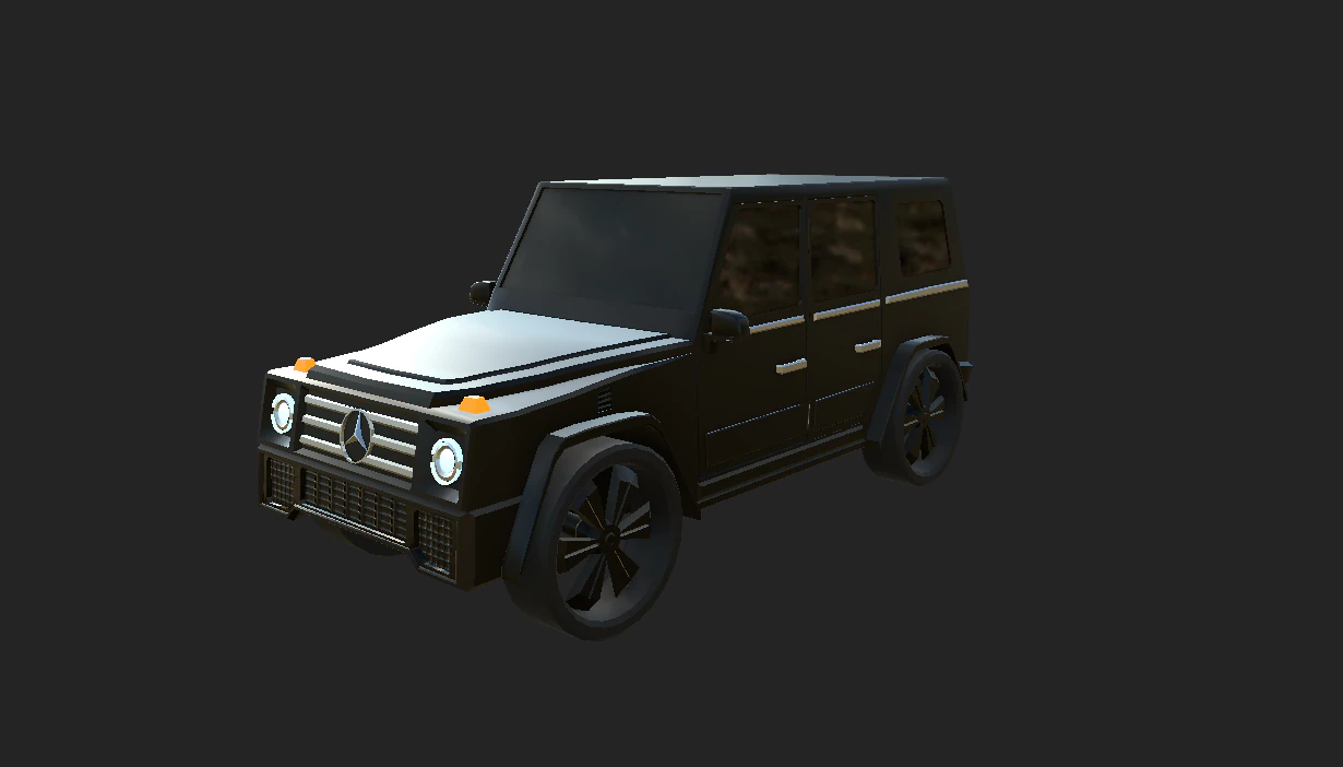 Mercedes-Benz G class low poly 3D Model .c4d .max .obj .3ds .fbx .stl .blend 