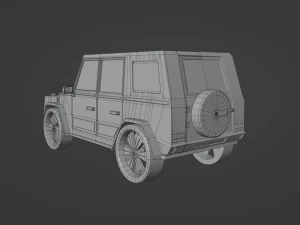Mercedes-Benz G class low poly 3D Model