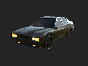 बीएमवी 5 1990 लो पॉली 3D मॉडल