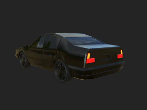 BMV 5 1990 low poly 3D Model