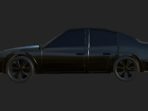 BMV 5 1990 low poly Model 3D