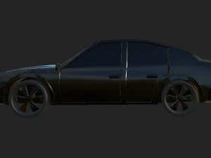 BMV 5 1990 low poly 3D Model