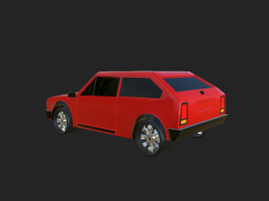 Wv golf 2 low-poly model 3D Model