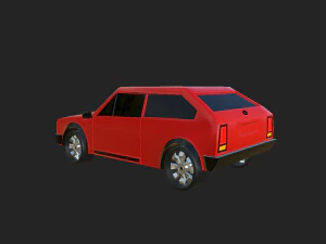 Wv golf 2 low-poly model 3D Model