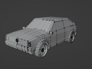 Wv golf 2 low-poly model 3D Model