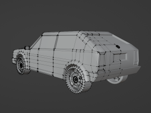 Wv golf 2 low-poly model 3D Model