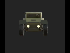 Armored car low poly 3D Model