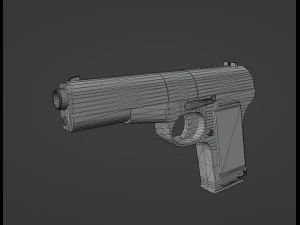 Pistola TT Modelo 3D