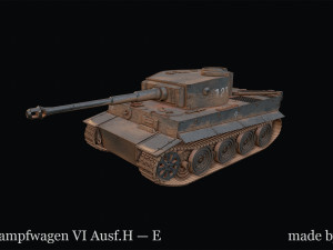 Panzerkampfwagen VI AusfH E 3D Model