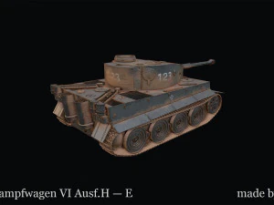 Panzerkampfwagen VI AusfH E 3D Model