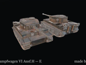 Panzerkampfwagen VI AusfH E 3D Model