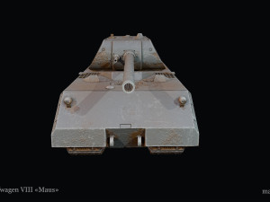 Panzerkampfwagen VIII Maus 3D-Modell
