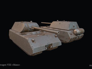 Panzerkampfwagen VIII Maus 3D-Modell