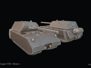 Panzerkampfwagen VIII Maus 3D-Modell