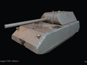 Panzerkampfwagen VIII Maus Modelo 3D