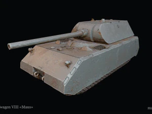 Panzerkampfwagen VIII Maus Modelo 3D