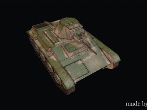 Soviet light tank T-60 3D Model