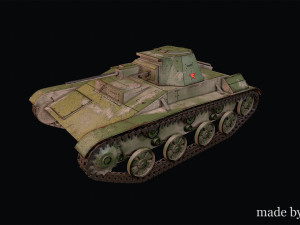 Soviet light tank T-60 3D 模型
