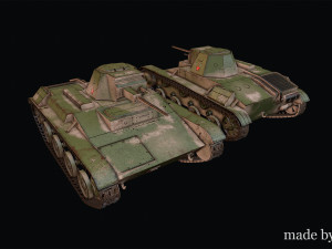Soviet light tank T-60 3D 模型