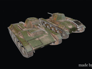 Soviet light tank T-60 3D 模型