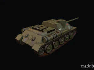 SU-100 3D Model