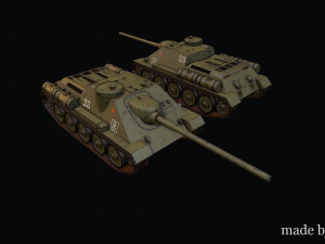 SU-100 3Dモデル
