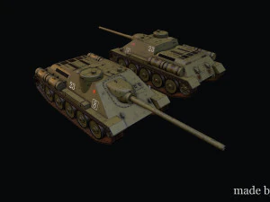 SU-100 3D Model