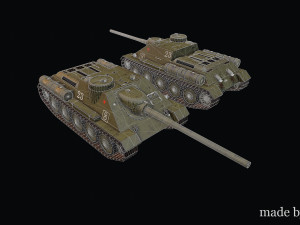 SU-100 3Dモデル