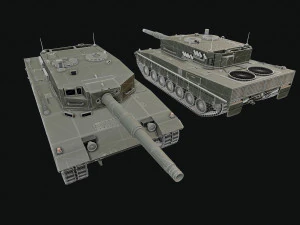 Leopard 2a4 3D Model