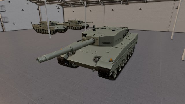 Leopard 2a4 Modelo 3D .c4d .max .obj .3ds .fbx .stl .blend 