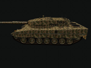Leopard 2a4 Modello 3D