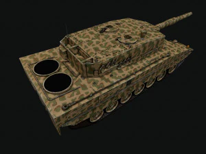 Leopardo 2a4 Modello 3D