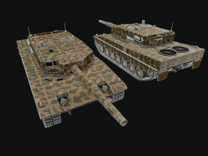 Leopard 2a4 Modello 3D