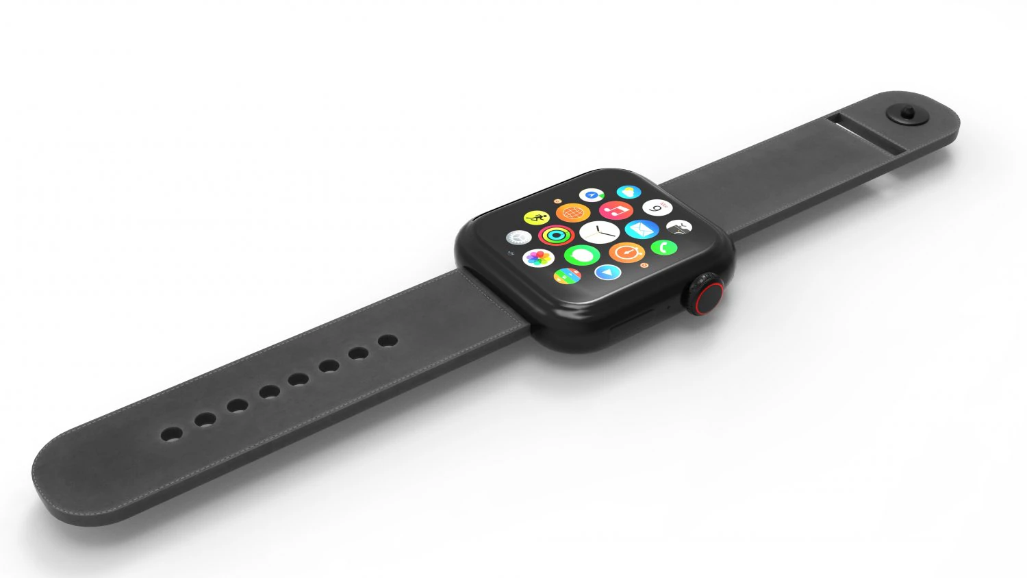 Apple Watch Series 4 3D Model .c4d .max .obj .3ds .fbx .stl .blend 