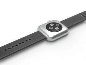 Apple Watch Series 4 silver 3D Model