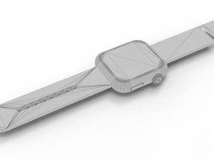 Apple Watch Series 4 silver Model 3D