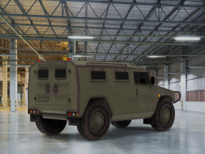 GAZ Tigr Modello 3D