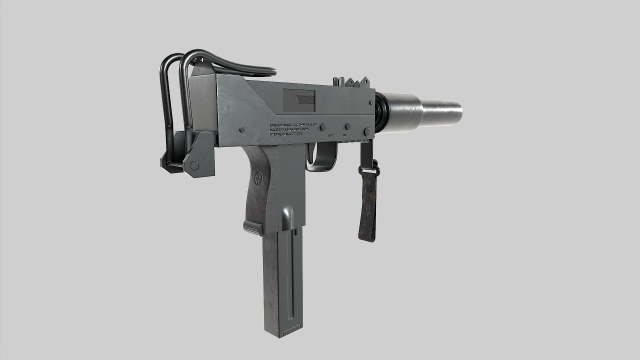 Download Ingram MAC-10 3D Model