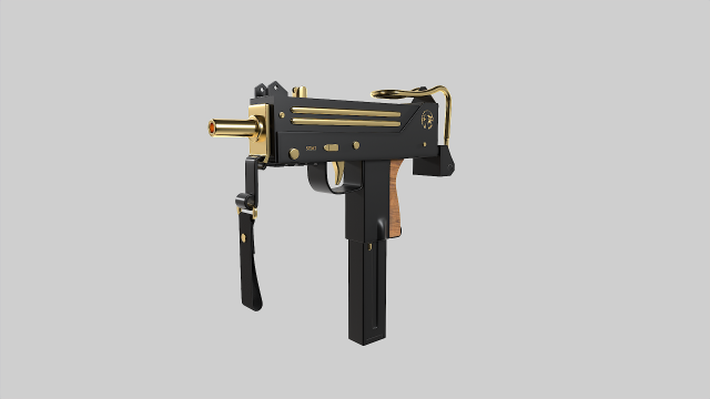 Ingram MAC-10 Modèle 3D .c4d .max .obj .3ds .fbx .stl .blend 