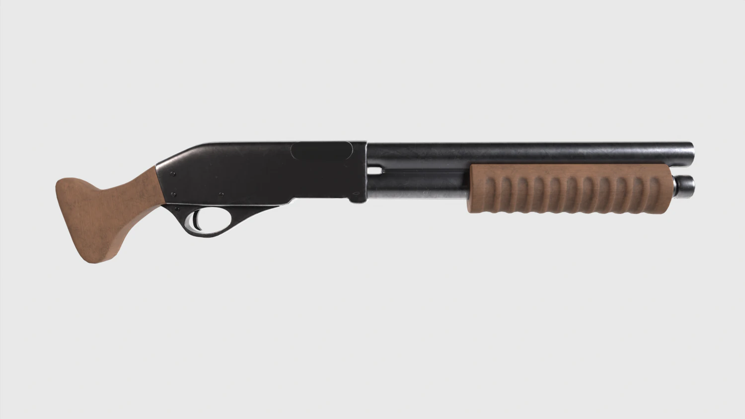 Remington 870 3D Model .c4d .max .obj .3ds .fbx .stl .blend 