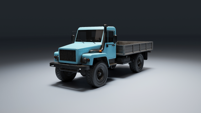 GAZ 3308 Modelo 3D .c4d .max .obj .3ds .fbx .stl .blend 