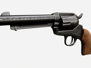 Colt Revolver Modèle 3D