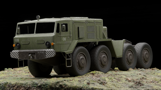 MAZ-537 -537 gameready Modelo 3D .c4d .max .obj .3ds .fbx .stl .blend 