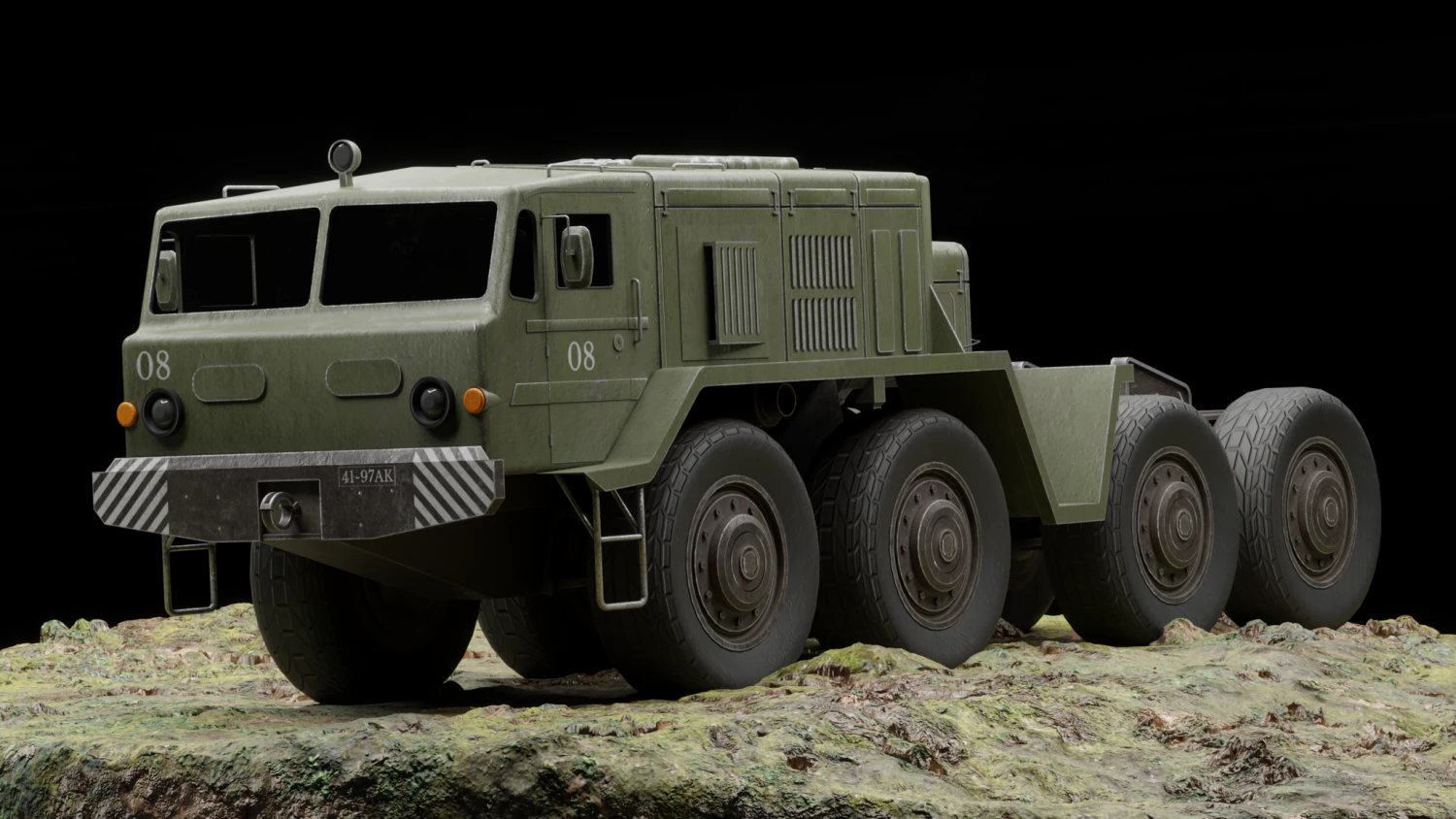 MAZ-537 -537 gameready 3D Model .c4d .max .obj .3ds .fbx .stl .blend
