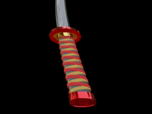 katana Modello 3D