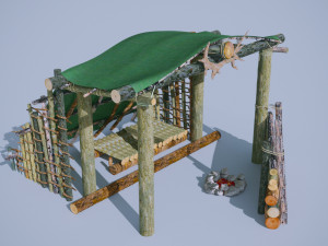 house in the forest 3D Модель