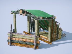 house in the forest 3D Модель
