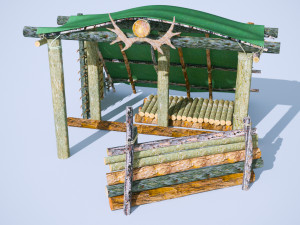 house in the forest 3D Модель
